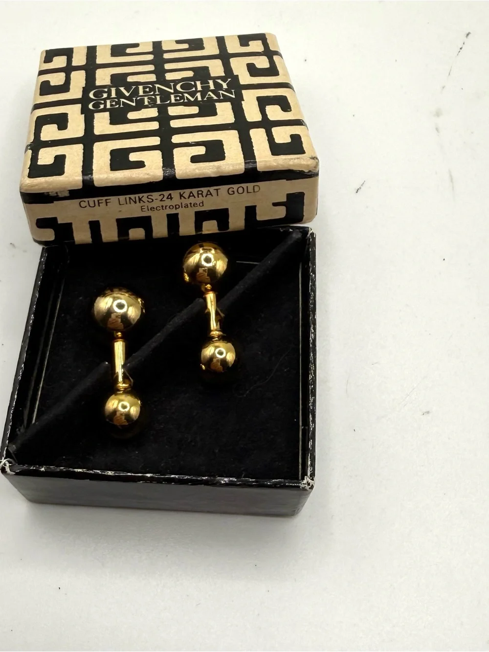 Givenchy Gold Ball Double-Sided Cuff Links